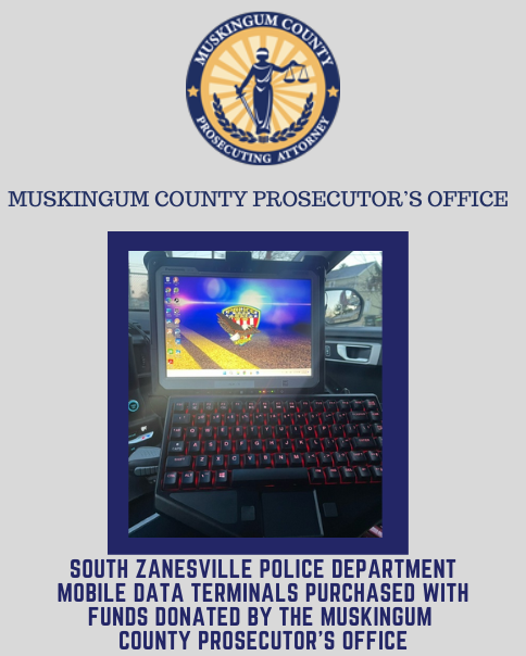 Muskingum County Prosecutor’s Office Donates Funds for South Zanesville Police Cruiser Upgrades